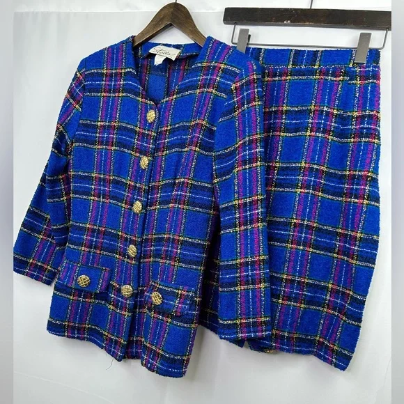 Vintage Tweed Two Piece Set - Picture 1 of 7